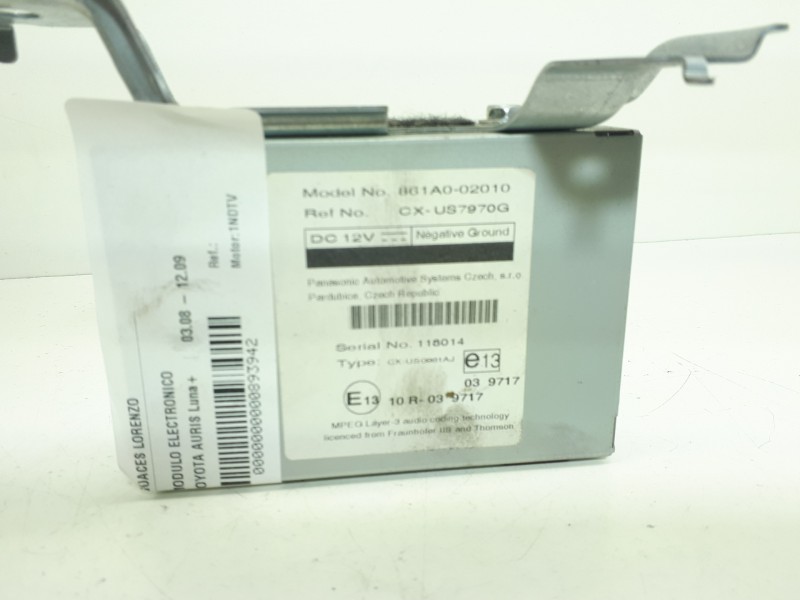 Recambio de modulo electronico para toyota auris luna+ referencia OEM IAM 861A002010 CXUS7970G 