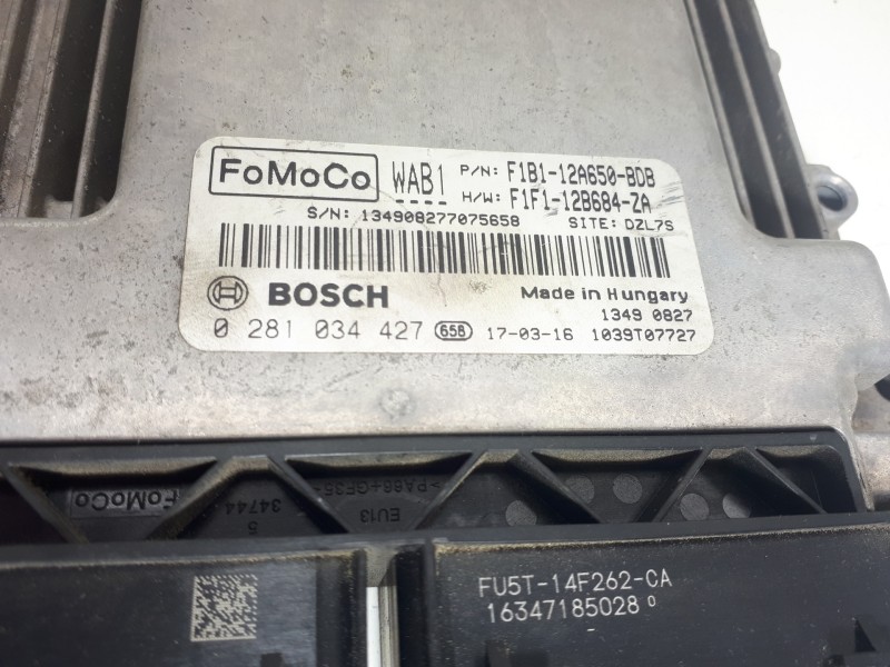 Recambio de centralita motor uce para ford fiesta (ccn) black&white edition referencia OEM IAM F1B112A650BDB 0281034427 