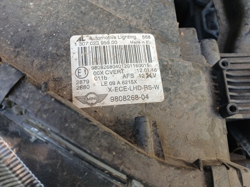 Recambio de faro derecho para mini mini paceman (r61) cooper referencia OEM IAM 980826804  