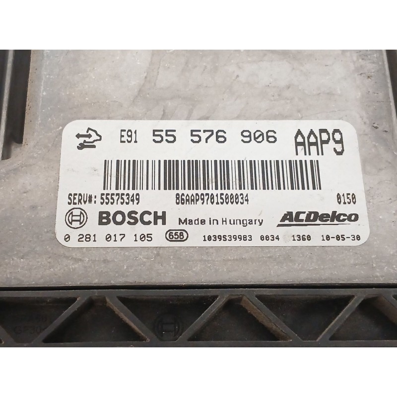 Recambio de centralita motor uce para opel insignia a (g09) 2.0 cdti (68) referencia OEM IAM 0281017105 55576906 