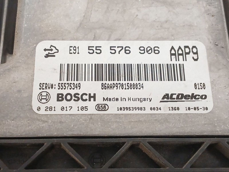 Recambio de centralita motor uce para opel insignia a (g09) 2.0 cdti (68) referencia OEM IAM 0281017105 55576906 