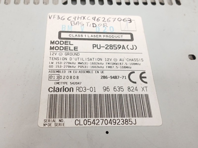 Recambio de sistema audio / radio cd para » otros... townstar referencia OEM IAM  21772 