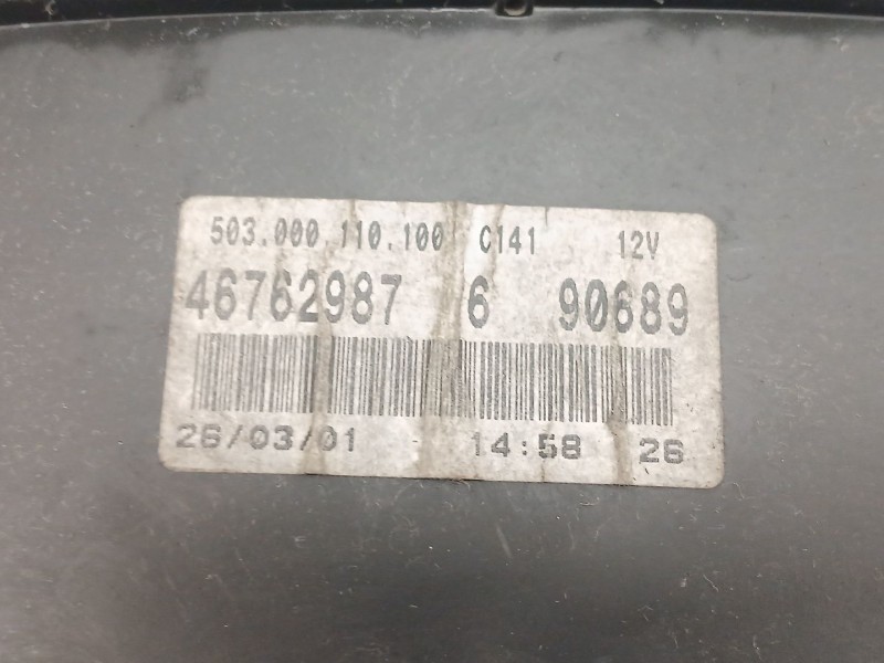 Recambio de cuadro instrumentos para fiat doblo cargo (223) 1.9 diesel cat referencia OEM IAM 46762987  