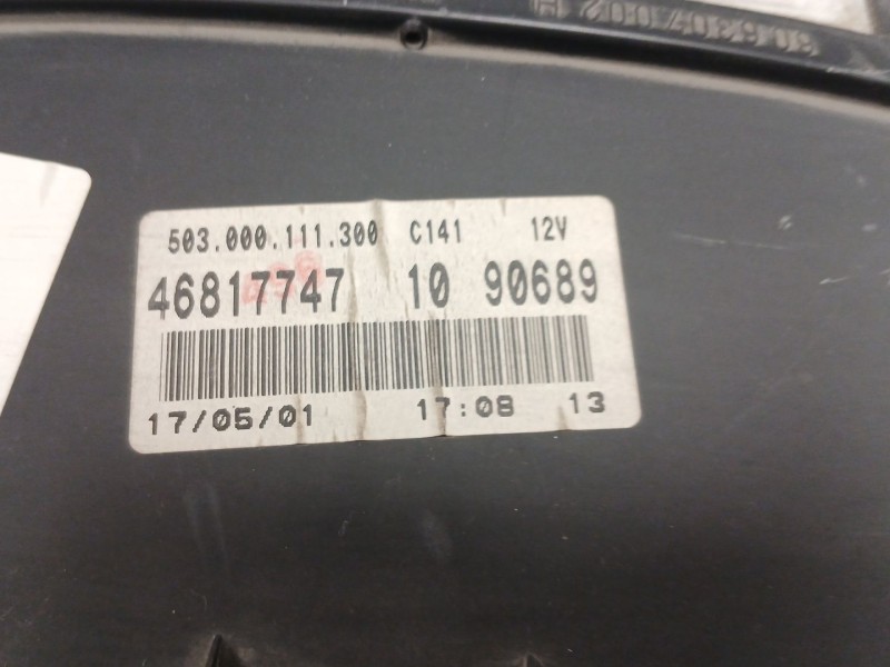 Recambio de cuadro instrumentos para fiat doblo cargo (223) 1.9 diesel cat referencia OEM IAM 46817747  