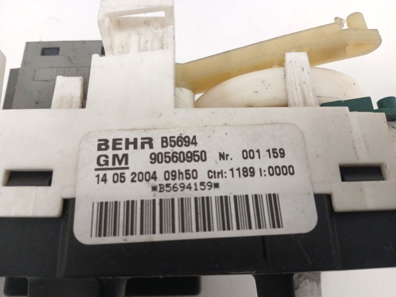 Recambio de mando calefaccion / aire acondicionado para opel zafira a 2.0 dti referencia OEM IAM 90560950  