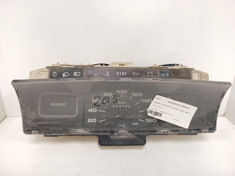 Recambio de cuadro instrumentos para peugeot 205 berlina referencia OEM IAM   