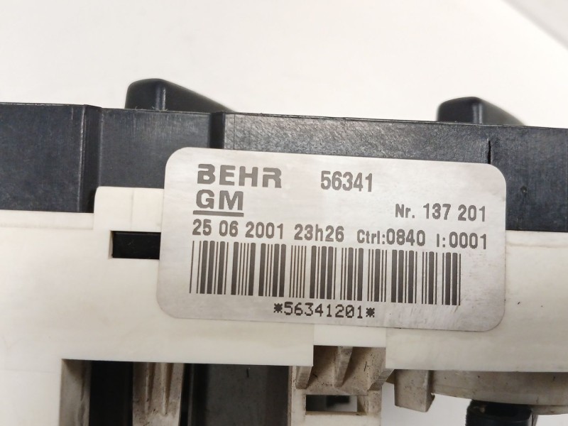 Recambio de mando calefaccion / aire acondicionado para opel zafira a 1.8 16v referencia OEM IAM 56341201  