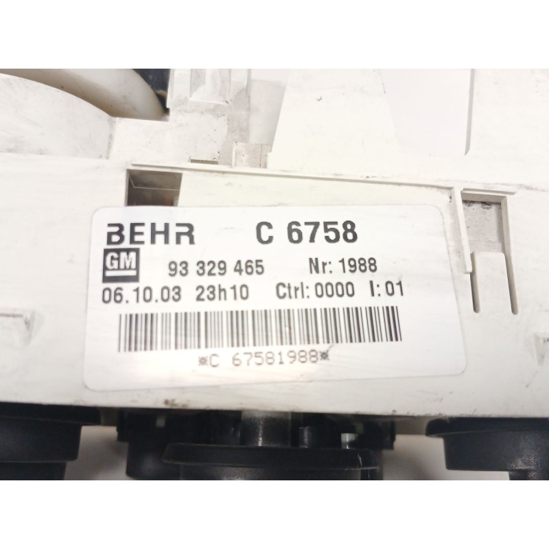 Recambio de mando calefaccion / aire acondicionado para opel meriva 1.7 16v dti cat (y 17 dt / lr6) referencia OEM IAM   