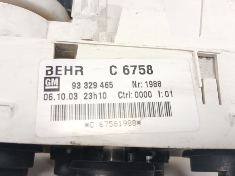 Recambio de mando calefaccion / aire acondicionado para opel meriva 1.7 16v dti cat (y 17 dt / lr6) referencia OEM IAM   