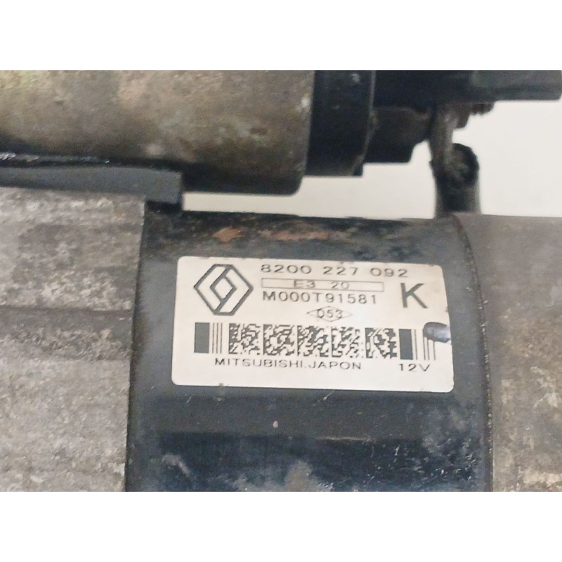 Recambio de motor arranque para renault kangoo (kc0/1_) 1.5 dci (kc08, kc09) referencia OEM IAM 8200227092  
