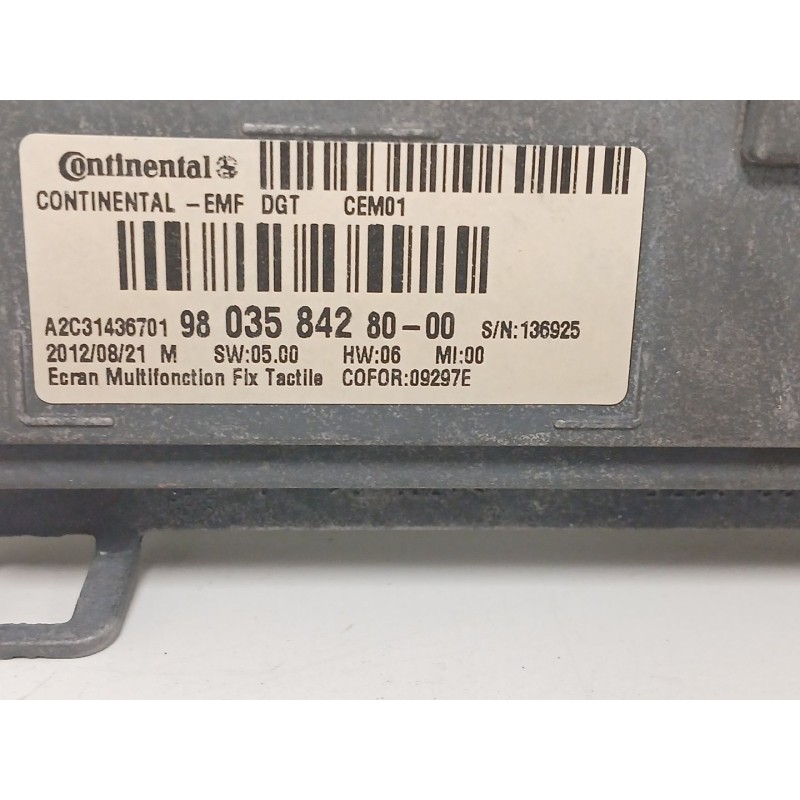 Recambio de sistema audio / radio cd para peugeot 208 i (ca_, cc_) 1.4 hdi referencia OEM IAM 9803584280  