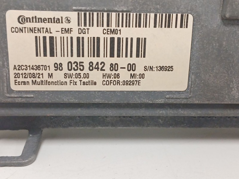Recambio de sistema audio / radio cd para peugeot 208 i (ca_, cc_) 1.4 hdi referencia OEM IAM 9803584280  