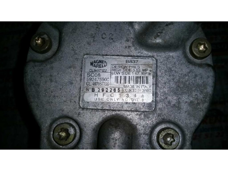 Recambio de compresor aire acondicionado para fiat punto berlina (188) 1.2 8v referencia OEM IAM 467857720  1