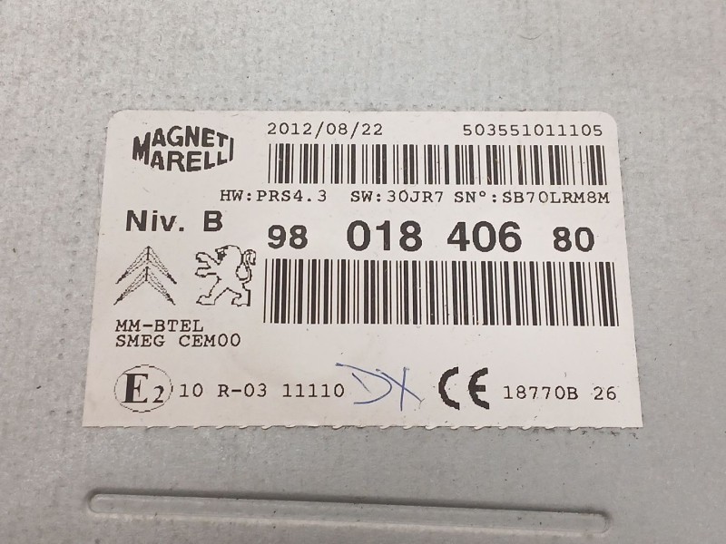 Recambio de modulo electronico para peugeot 208 i (ca_, cc_) 1.4 hdi referencia OEM IAM 9801840680  