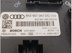 Recambio de modulo electronico para audi q5 (8rb) 2.0 tdi quattro referencia OEM IAM 8K0907063DG 07016001 BCM110 2