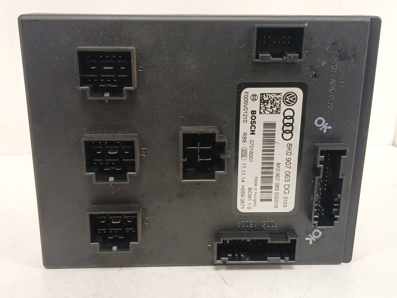 Recambio de modulo electronico para audi q5 (8rb) 2.0 tdi quattro referencia OEM IAM 8K0907063DG 07016001 BCM110