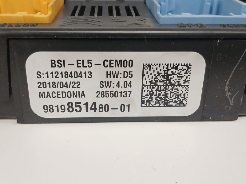 Recambio de caja reles / fusibles para citroën c4 cactus 1.2 thp 110 referencia OEM IAM 981985148001  