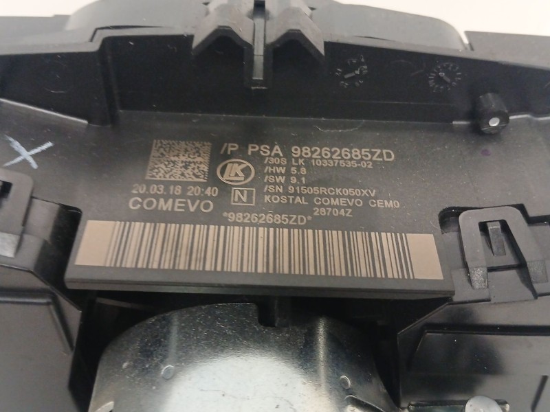 Recambio de mando luces para citroën c4 cactus 1.2 thp 110 referencia OEM IAM 98262685ZD  