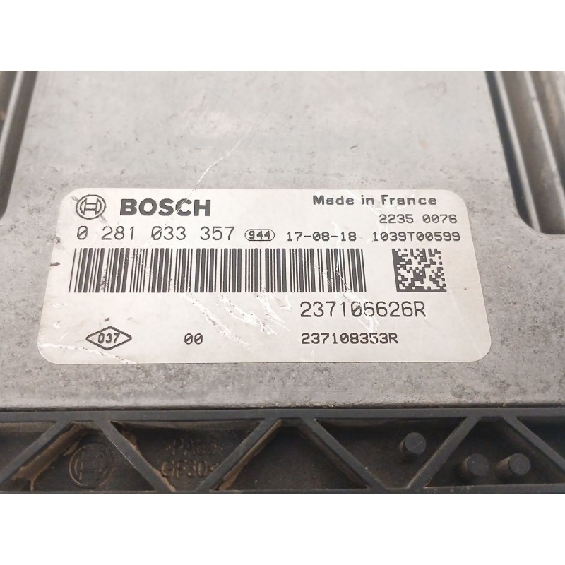 Recambio de centralita motor uce para opel vivaro b furgoneta (x82) 1.6 cdti (05) referencia OEM IAM 0281033357 237106626R 