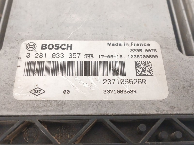 Recambio de centralita motor uce para opel vivaro b furgoneta (x82) 1.6 cdti (05) referencia OEM IAM 0281033357 237106626R 