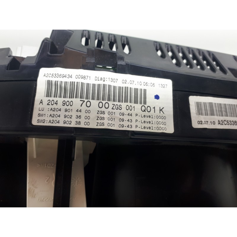 Recambio de cuadro instrumentos para mercedes-benz clase c (w204) berlina 2.1 cdi cat referencia OEM IAM A2049007000ZGS001 A2C53