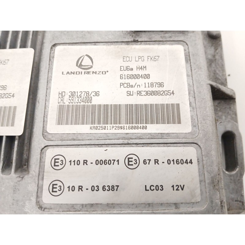 Recambio de centralita motor uce para dacia dokker furgón/monospace 1.6 lpg referencia OEM IAM   