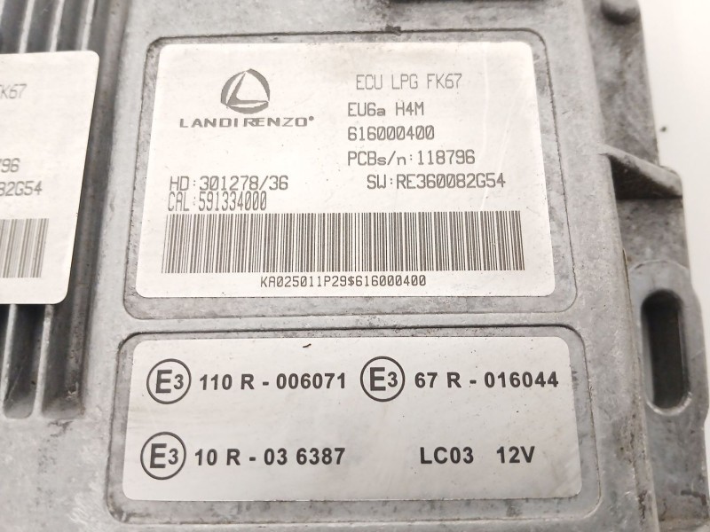 Recambio de centralita motor uce para dacia dokker furgón/monospace 1.6 lpg referencia OEM IAM   