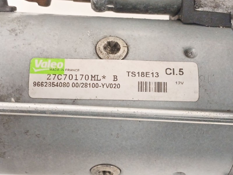 Recambio de motor arranque para peugeot 207 cc (wd_) 1.6 hdi referencia OEM IAM 9662854080 TS18E13 