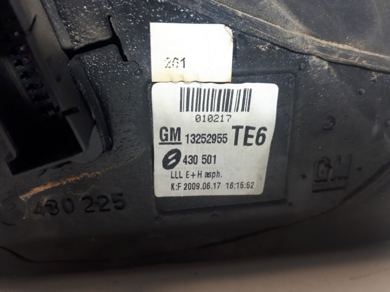 Recambio de retrovisor izquierdo para opel astra h ber. cosmo referencia OEM IAM 13252955  