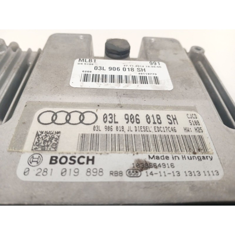 Recambio de centralita motor uce para audi q5 (8rb) 2.0 tdi quattro referencia OEM IAM 03L906018SH 0281019898 EDC17C46