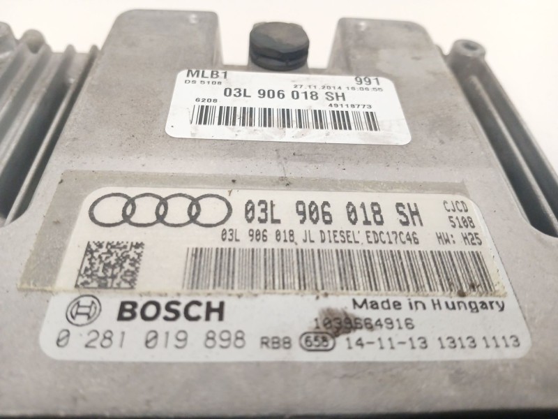 Recambio de centralita motor uce para audi q5 (8rb) 2.0 tdi quattro referencia OEM IAM 03L906018SH 0281019898 EDC17C46