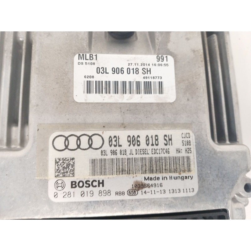 Recambio de centralita motor uce para audi q5 (8rb) 2.0 tdi quattro referencia OEM IAM 03L906018SH 0281019898 EDC17C46