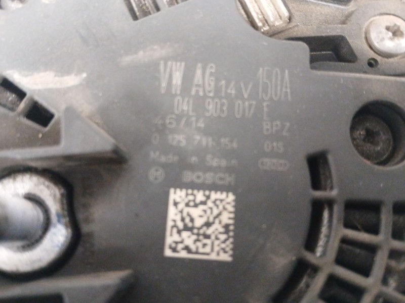 Recambio de alternador para audi q5 (8rb) 2.0 tdi quattro referencia OEM IAM 04L903017E 0125711154 