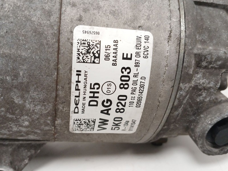 Recambio de compresor aire acondicionado para seat ibiza iv furgón/hatchback (6j1) 1.2 tdi referencia OEM IAM 5K0820803E  