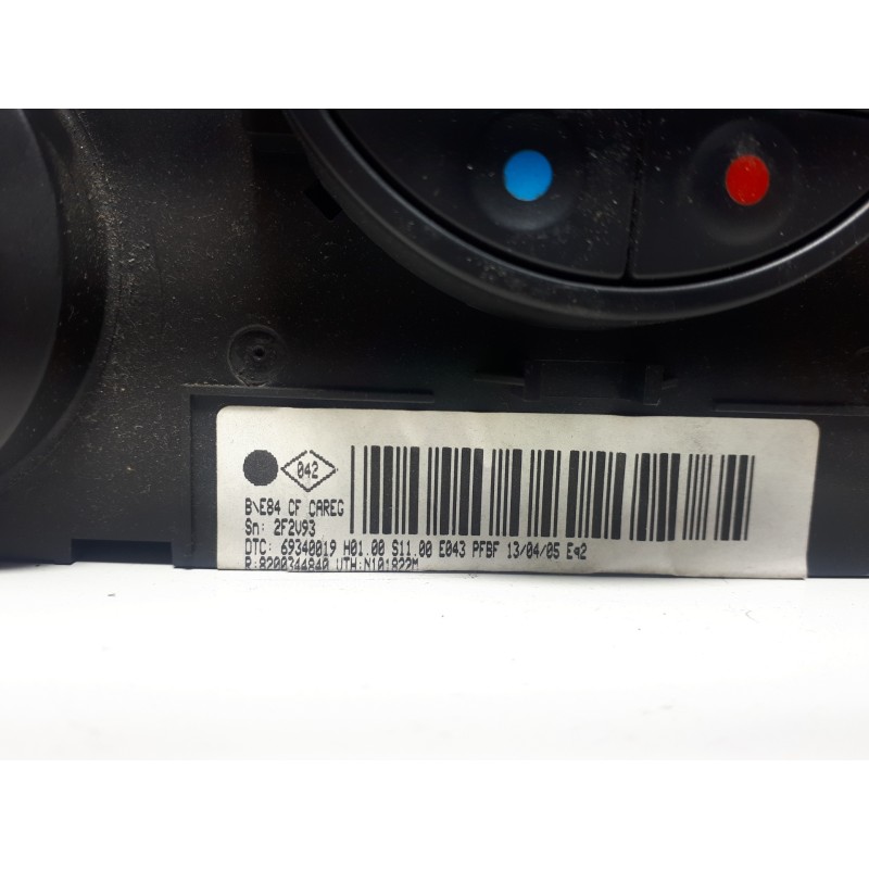 Recambio de mando climatizador para renault megane ii familiar authentique confort referencia OEM IAM 8200344840 2FV93 69340019
