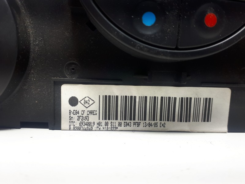 Recambio de mando climatizador para renault megane ii familiar authentique confort referencia OEM IAM 8200344840 2FV93 69340019