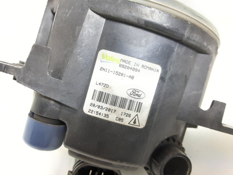 Recambio de faro antiniebla derecho para ford fiesta (ccn) black&white edition referencia OEM IAM 2N1115201AB 89204894 