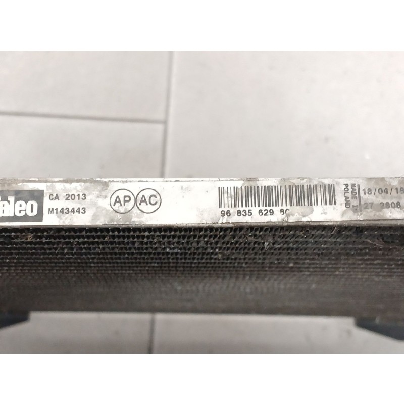 Recambio de condensador / radiador aire acondicionado para citroën c4 cactus 1.2 thp 110 referencia OEM IAM 968356298C  