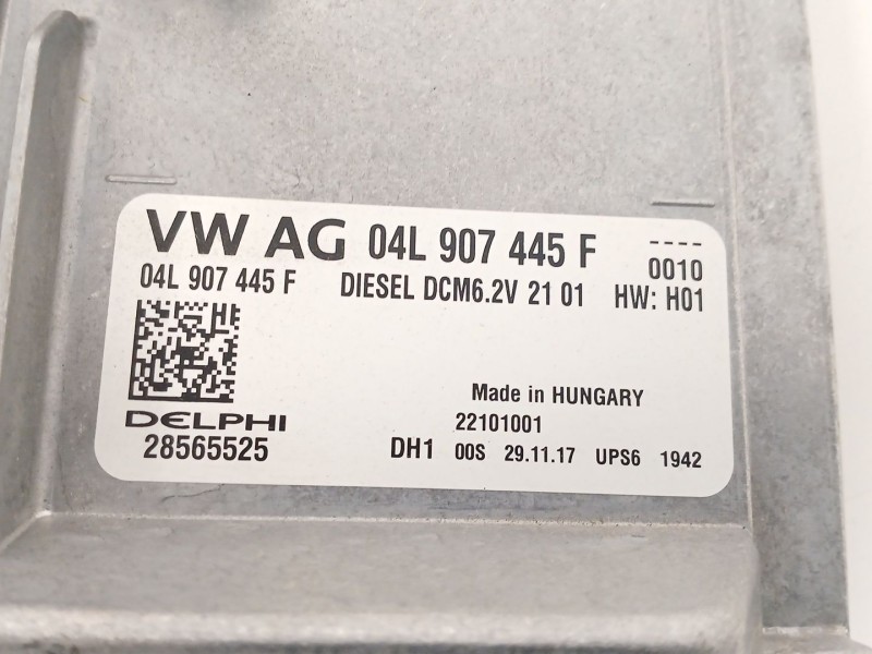 Recambio de centralita motor uce para seat ibiza v (kj1, kjg) 1.6 tdi referencia OEM IAM 04L907445F DCM6 28565525