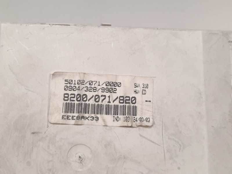 Recambio de cuadro instrumentos para renault scenic rx4 (ja0) 1.9 dci diesel cat referencia OEM IAM 8200071820 30390 