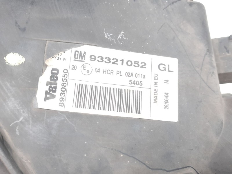 Recambio de faro izquierdo para opel meriva cosmo referencia OEM IAM 93321052  