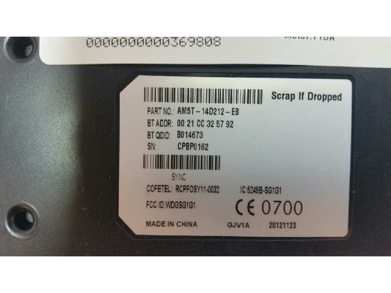 Recambio de modulo electronico para ford focus lim. (cb8) trend referencia OEM IAM AM5T14D212EB  
