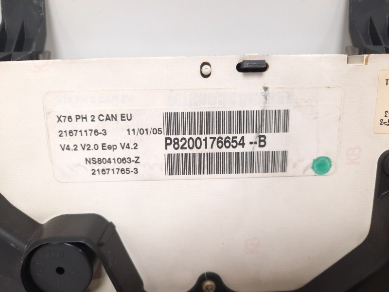 Recambio de cuadro instrumentos para renault kangoo (f/kc0) 1.5 dci diesel referencia OEM IAM 8200176654B 30997 