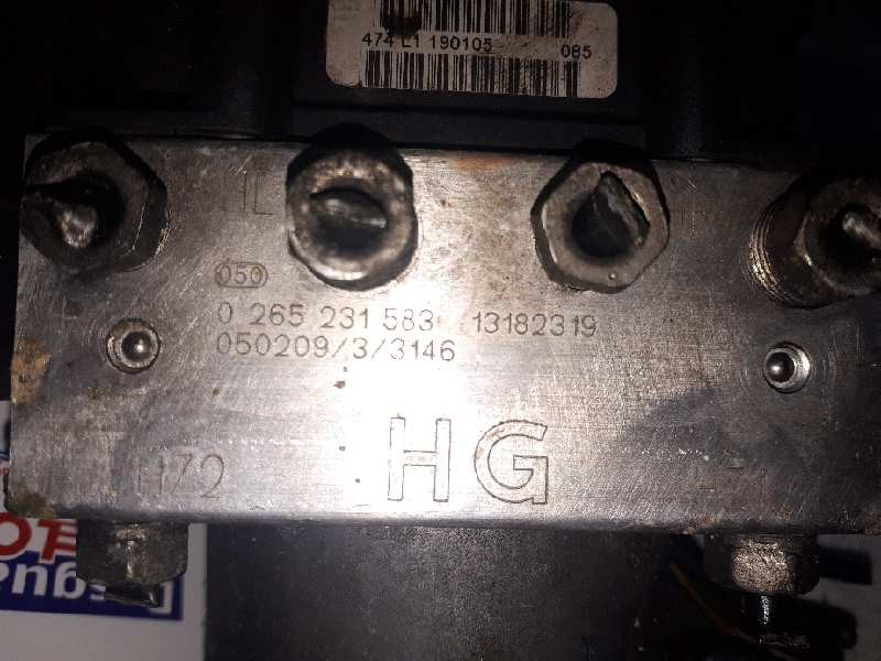Recambio de abs para opel meriva 1.7 16v cdti referencia OEM IAM 13182319 0265231583 0265231583