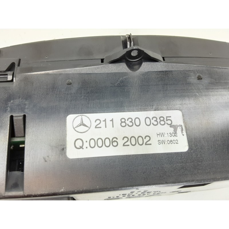 Recambio de mando climatizador para mercedes-benz clase e (w211) berlina e 240 (211.061) referencia OEM IAM 2118300385  