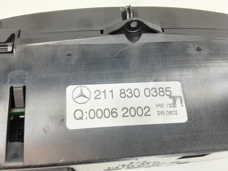 Recambio de mando climatizador para mercedes-benz clase e (w211) berlina e 240 (211.061) referencia OEM IAM 2118300385  