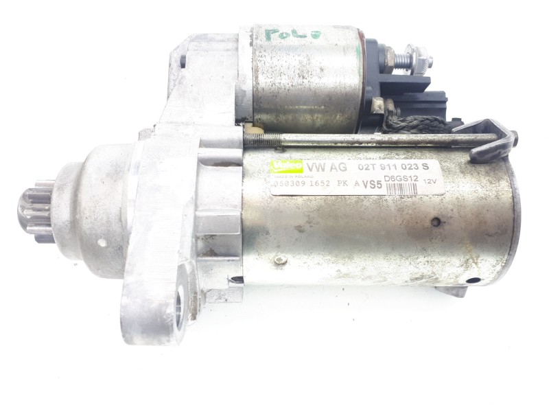 Recambio de motor arranque para volkswagen polo (9n3) advance referencia OEM IAM 02T911023S D6GS12 