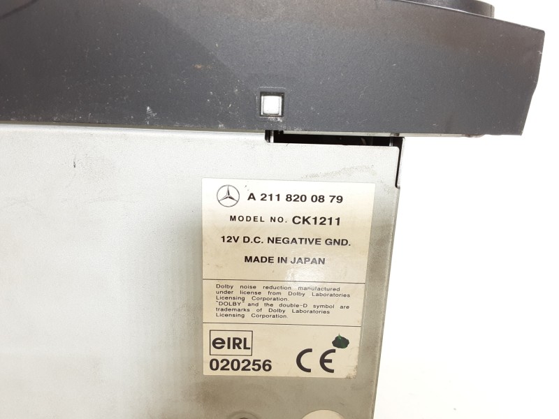 Recambio de sistema audio / radio cd para mercedes-benz clase e (w211) berlina e 240 (211.061) referencia OEM IAM A2118200879 CK