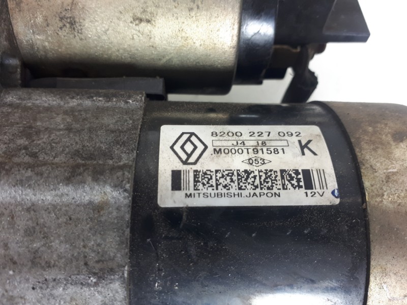 Recambio de motor arranque para renault kangoo (f/kc0) express confort referencia OEM IAM 8200227092 M000T91581A 