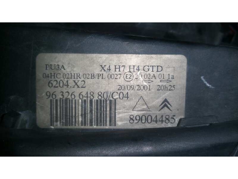 Recambio de faro izquierdo para citroën c5 berlina 2.0 hdi sx referencia OEM IAM 9632664880 6204X2 
